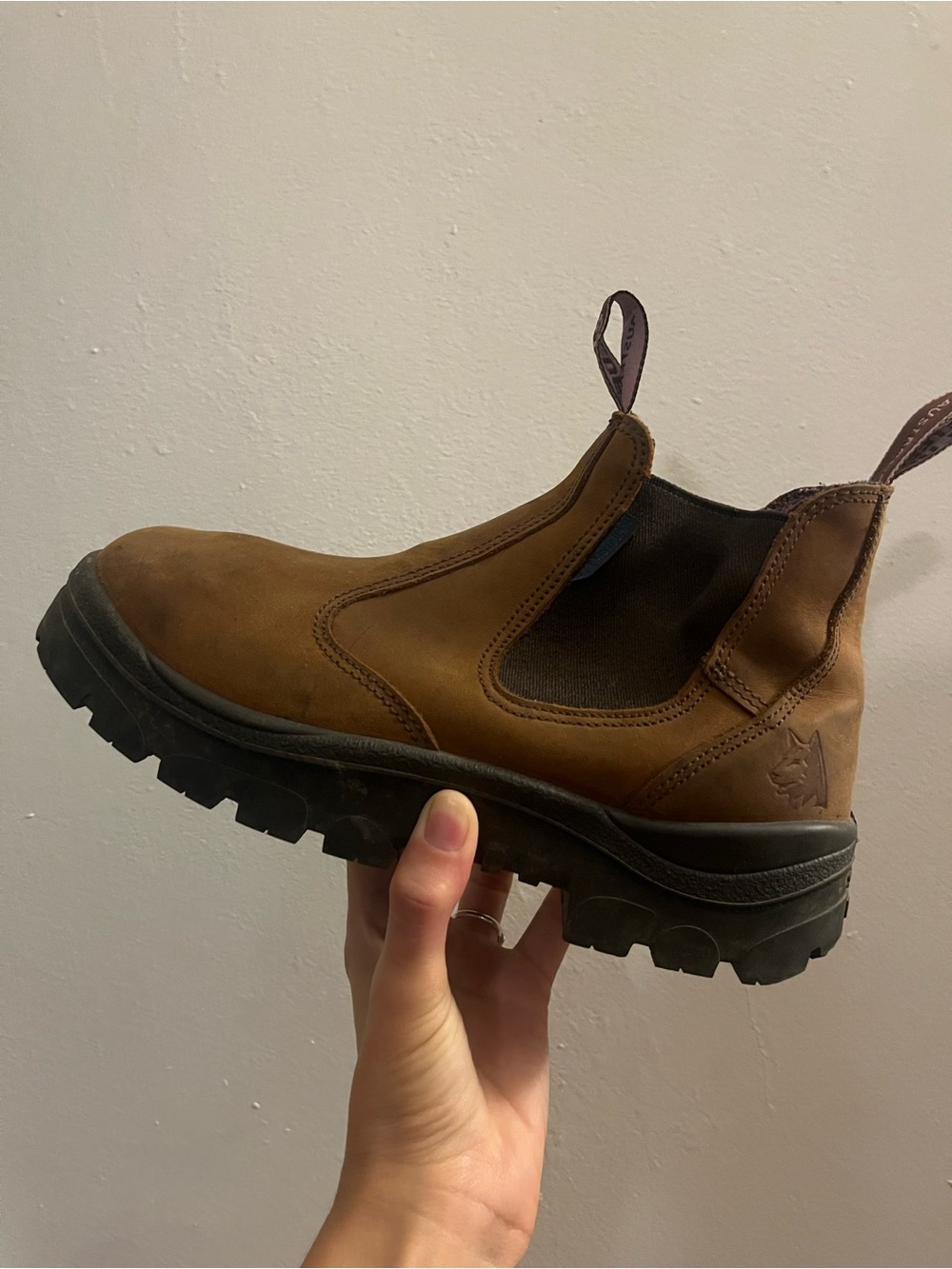 WOMENS WORK BOOT STEEL TOE 8.5